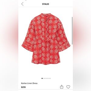 STAUD Karlee Linen Dress